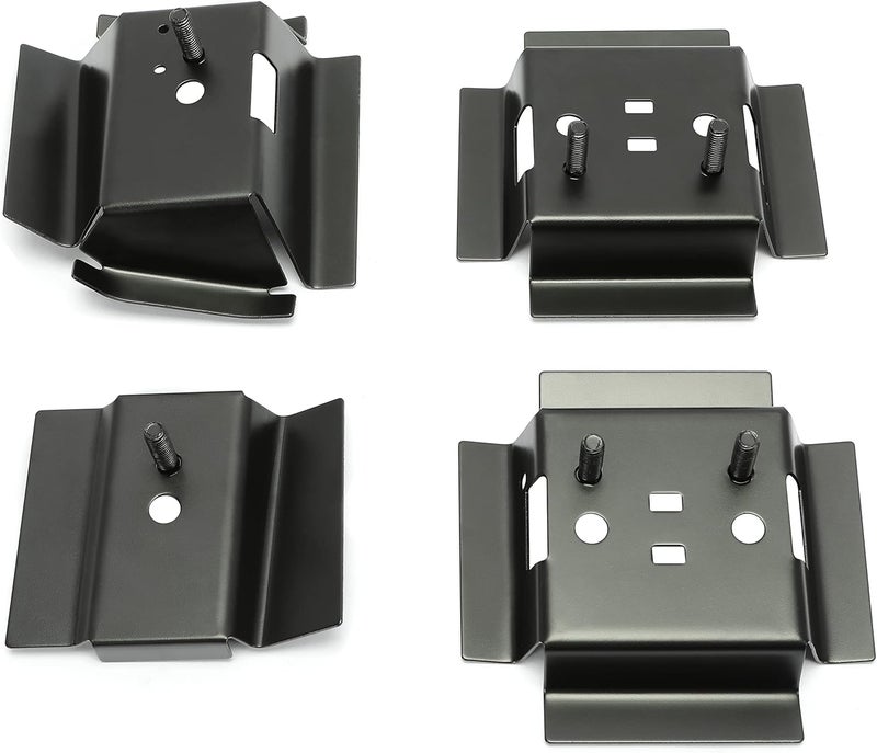 Kojem Seat Brackets Compatible with 1978-1988 Buick Regal, Chevrolet Monte Carlo, Oldsmobile Cutlass Supreme, Pontiac Grand Prix, GMC Caballero Any G-Body Vehicle Rail Mounting Bracket - 4 Piece Set - Image 2